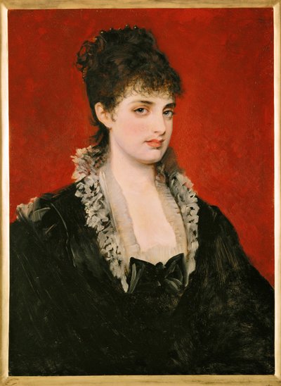Anna von Waldberg ... (peinture sur bois) - Hans Makart