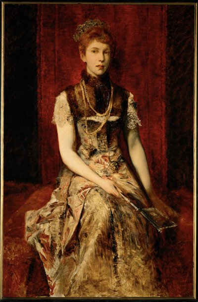 Dora Fournier-Gabillon ... (peinture sur bois) - Hans Makart