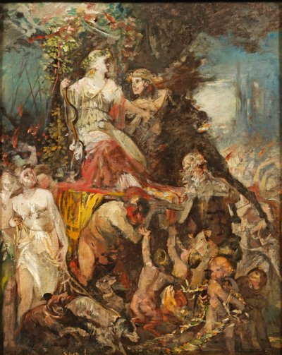 Hans Makart Cortège triomphal de Diane avec Bacchus - Hans Makart