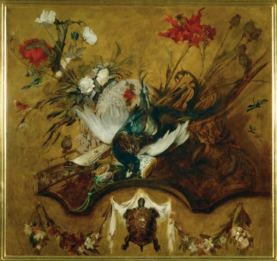 Grande nature morte de chasse ... (peinture sur toile) - Hans Makart