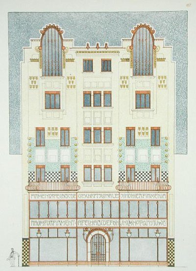 Conception pour un Bâtiment de Cinq Étages, début des années 1900, de 