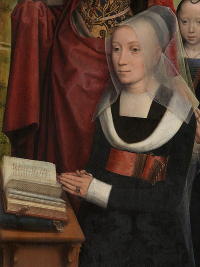 (détail) du Triptyque de Willem Moreel - Hans Memling