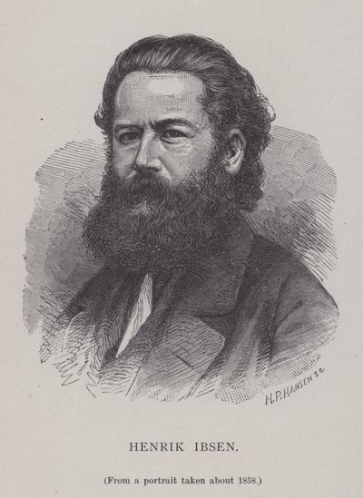 Henrik Ibsen, dramaturge, metteur en scène et poète norvégien - Hans Peter Hansen