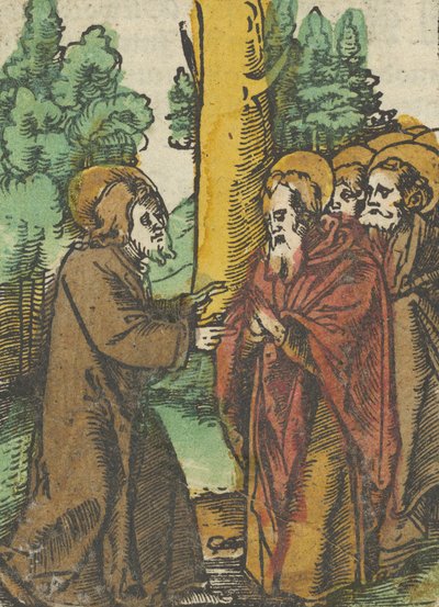 Le Christ enseignant les disciples, 1, de Das Plenarium, 1517 - Hans Schäufelein the Elder