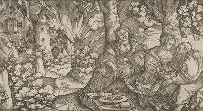 Lot et ses filles - Hans Schäufelein the Elder