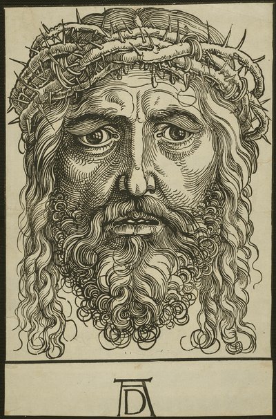 Tête du Christ couronnée d