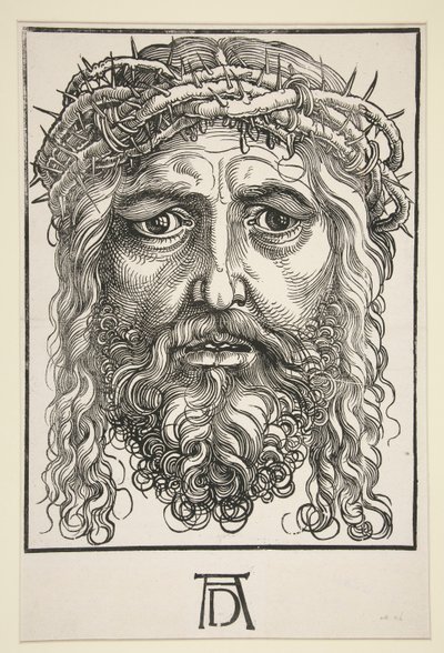 Tête du Christ couronnée d