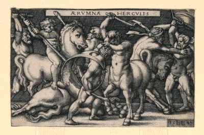 Hercule combattant les centaures - Hans Sebald Beham