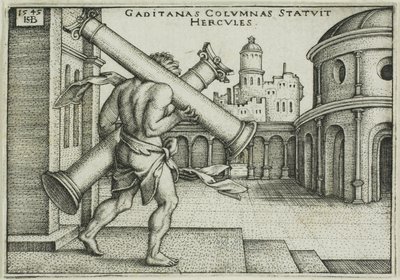 Hercule et colonnes de Gaza - Hans Sebald Beham