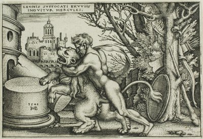 Hercule et le lion de Némée, des Travaux d