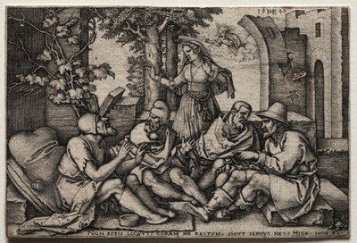 Job et ses amis - Hans Sebald Beham