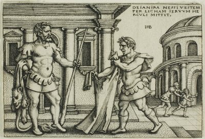 Lichas apporte le vêtement de Nessus à Hercule, extrait des Travaux d