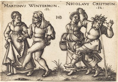 Novembre et décembre - Hans Sebald Beham