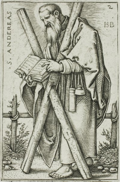 Saint André, planche 2 des Douze Apôtres - Hans Sebald Beham