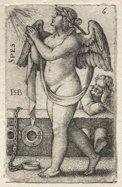 La Connaissance de Dieu et les Sept Vertus Cardinales : Espoir - Spes - Hans Sebald Beham