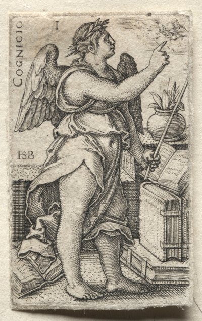 La Connaissance de Dieu et les sept vertus cardinales : Connaissance de Dieu - Cognicio - Hans Sebald Beham
