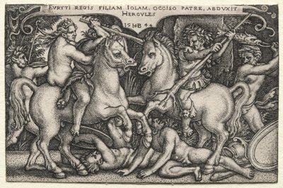 Hercule enlève Iole - Hans Sebald Beham