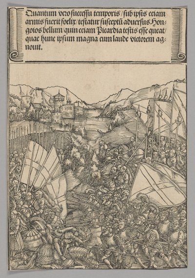 Bataille de Hainaut, planche 3 des Scènes historiques de la vie de l