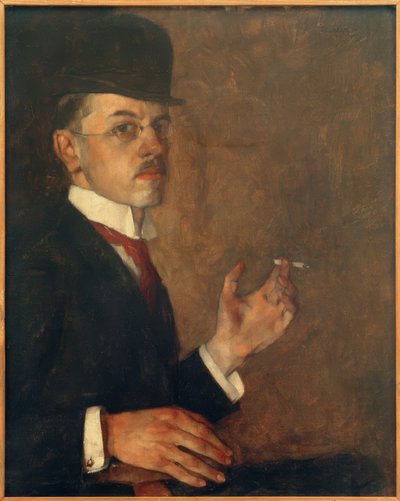 Autoportrait avec cigarette - Hans Sutter