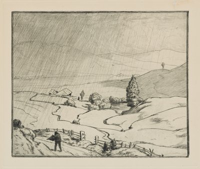 Il commence à pleuvoir - Hans Thoma