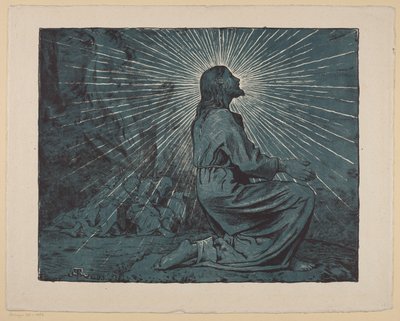 Le Christ en prière au Mont des Oliviers - Hans Thoma