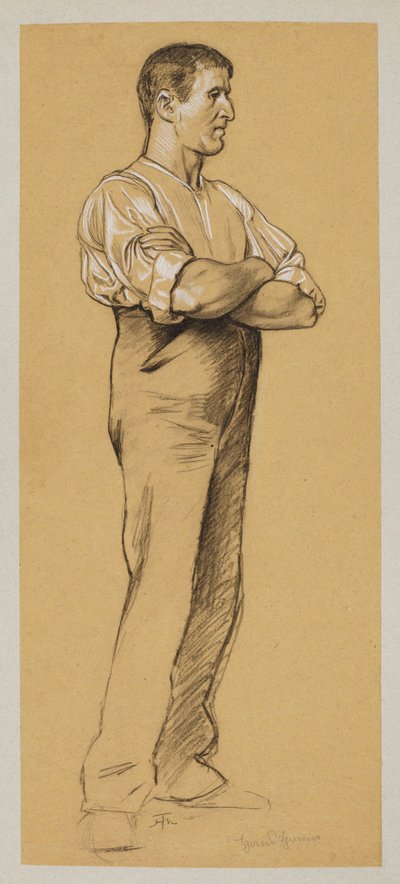 Mann mit verschränkten Armen - Hans Thoma