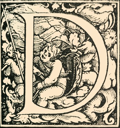 D - Un alphabet par Hans Weiditz, vers 1520-1521, 1908 - Hans Weiditz