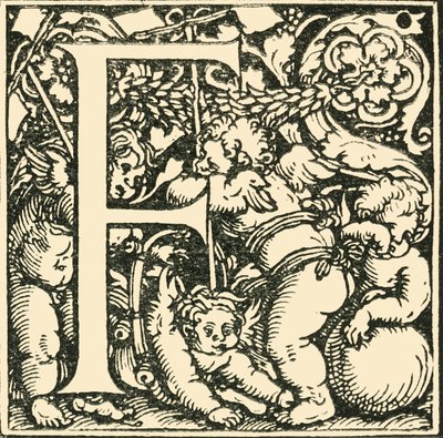 F - Un alphabet par Hans Weiditz, vers 1520-1521, 1908 - Hans Weiditz