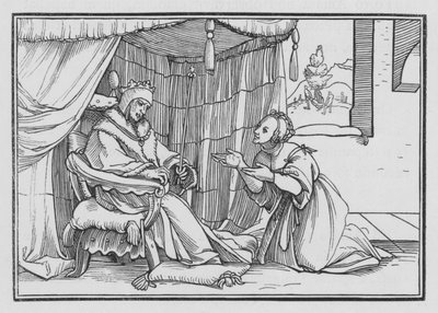 Abishag Chérissant David, 1 Rois I, 3 - Hans after Holbein the Younger