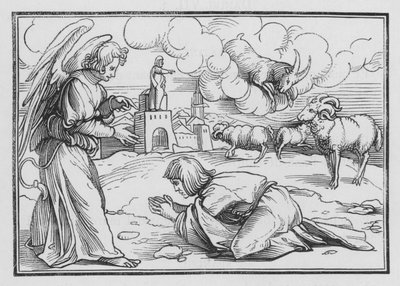 Gabriel réconforte Daniel, Daniel VIII, 17 - Hans after Holbein the Younger