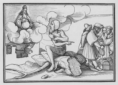 Dieu répond à Job du milieu de la tempête, Job XXXVIII, 1, 2 - Hans after Holbein the Younger