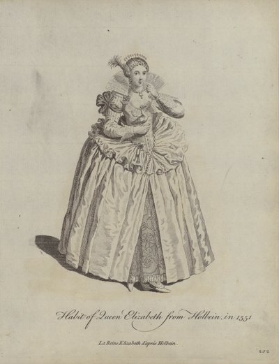 Habit de la reine Elizabeth d
