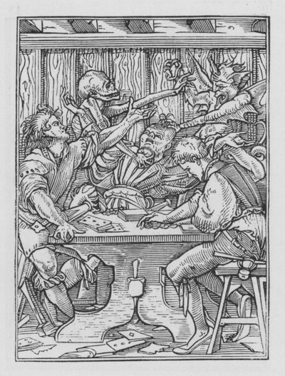 La Danse Macabre de Holbein : Les Joueurs - Hans after Holbein the Younger