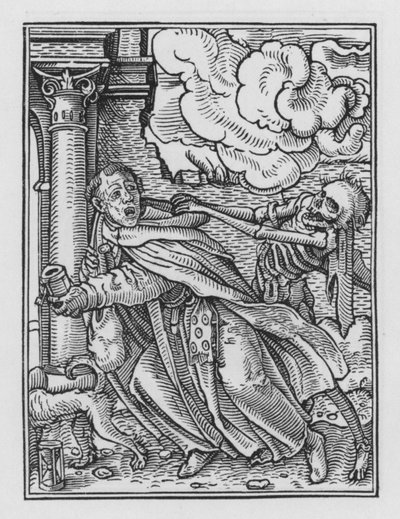 La Danse Macabre de Holbein : Le Moine Mendiant - Hans after Holbein the Younger