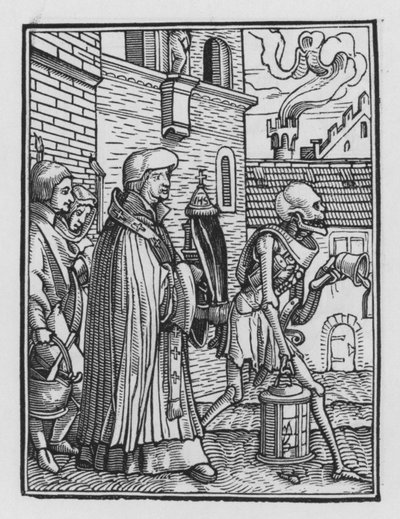 La Danse Macabre de Holbein : Le Prêtre - Hans after Holbein the Younger