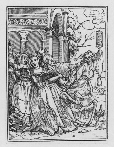 La Danse Macabre de Holbein : La Reine - Hans after Holbein the Younger
