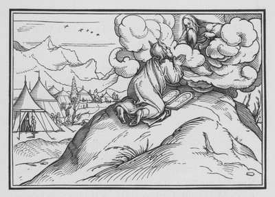 Moïse Monte à Nouveau sur la Montagne, Exode XXXIV, 1 - Hans after Holbein the Younger