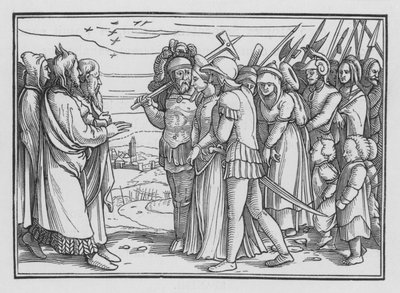 Les Madianites Dépouillés et Balaam Tué, Nombres XXXI, 9 - Hans after Holbein the Younger