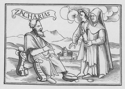 Zacharie exhorte à la repentance, Zacharie I, 3 - Hans after Holbein the Younger