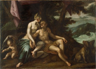 Vénus et Adonis - Hans von Aachen