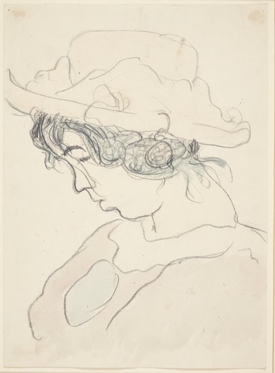 Fille avec un chapeau rose, la sœur de l