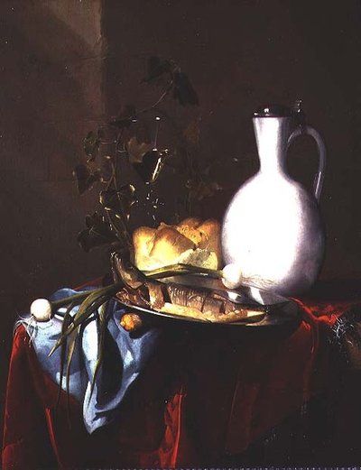 Nature morte avec une cruche blanche - Harmen Loeding