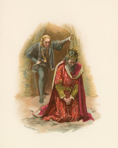 Hamlet et le roi - Harold Copping