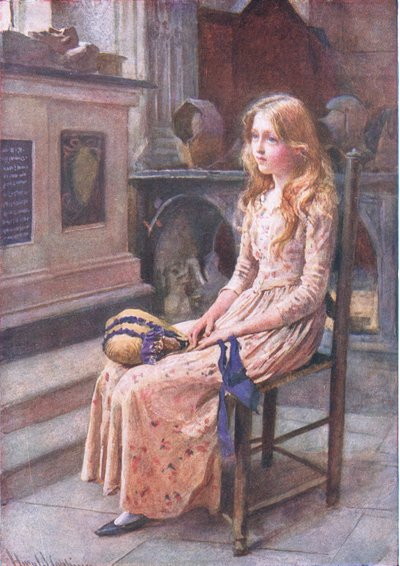 La petite Nell dans la vieille église, illustrations pour 