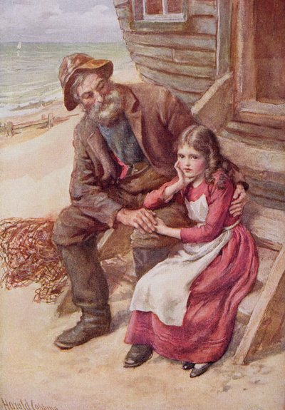 Peggotty et la petite Emily, illustration pour 