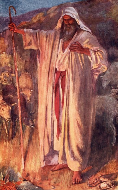 Le buisson ardent - Harold Copping