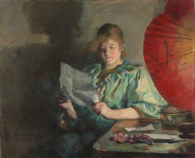 Soirée, intérieur - Harriet Backer