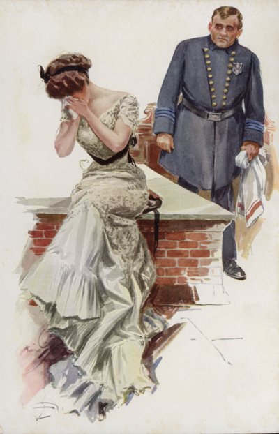 Illustration pour When a Man Marries de Mary Roberts Rinehart - Harrison Fisher
