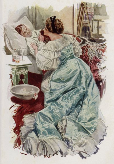 Illustration pour When a Man Marries de Mary Roberts Rinehart - Harrison Fisher