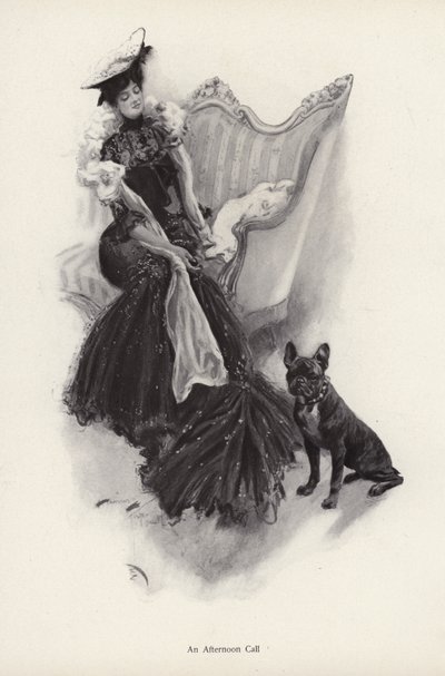 Femme faisant une visite sociale l
